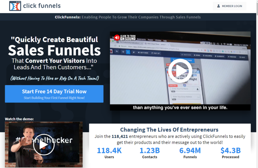 ClickFunnels Increase Demo Signups